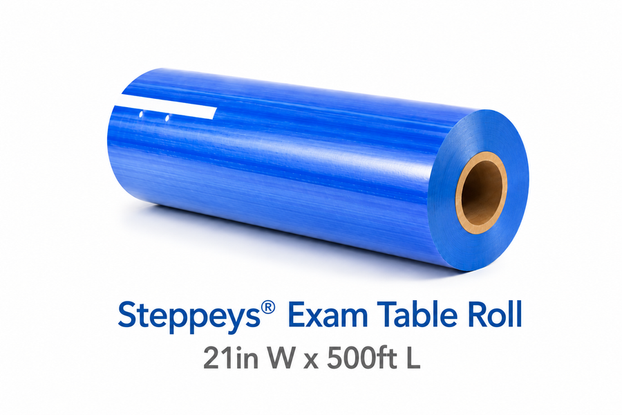 Steppeys® Exam Table Roll 21in W x 500ft L (Carton of 12)