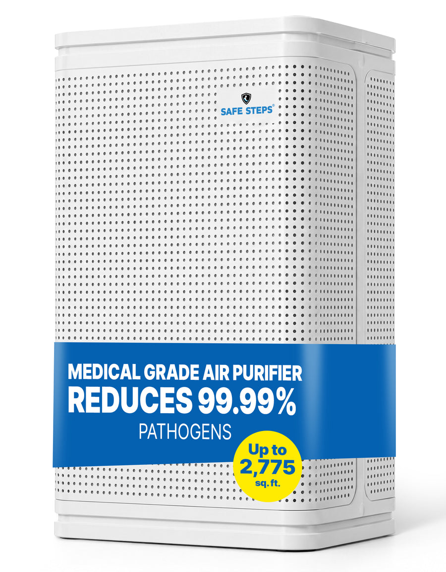 Aura Storm FDA 510(k) Cleared Class II Medical-Grade Device - Dual UV-C HEPA Air Purifier – 9-Stage Filtration, Up to 2,775 sq. ft.
