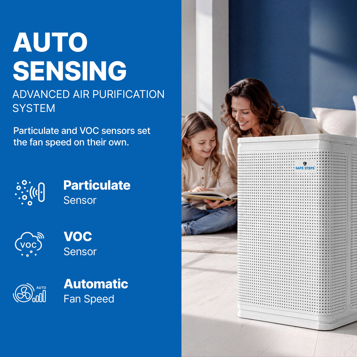 Aura Storm FDA 510(k) Cleared Class II Medical-Grade Device - Dual UV-C HEPA Air Purifier – 9-Stage Filtration, Up to 2,775 sq. ft.